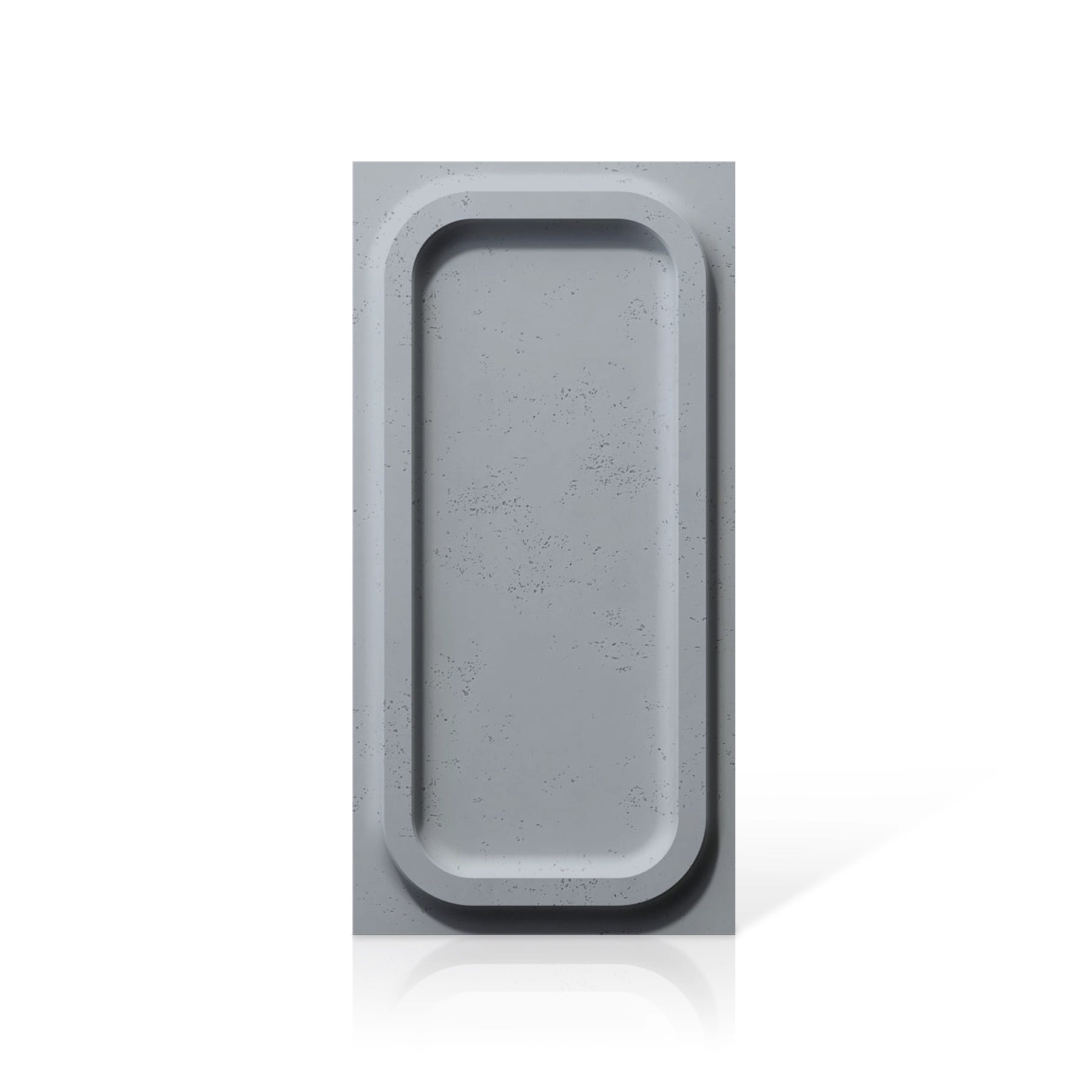 3D Concrete Wall Panels PORTHOLE colour swatch on white background DecorMania UK