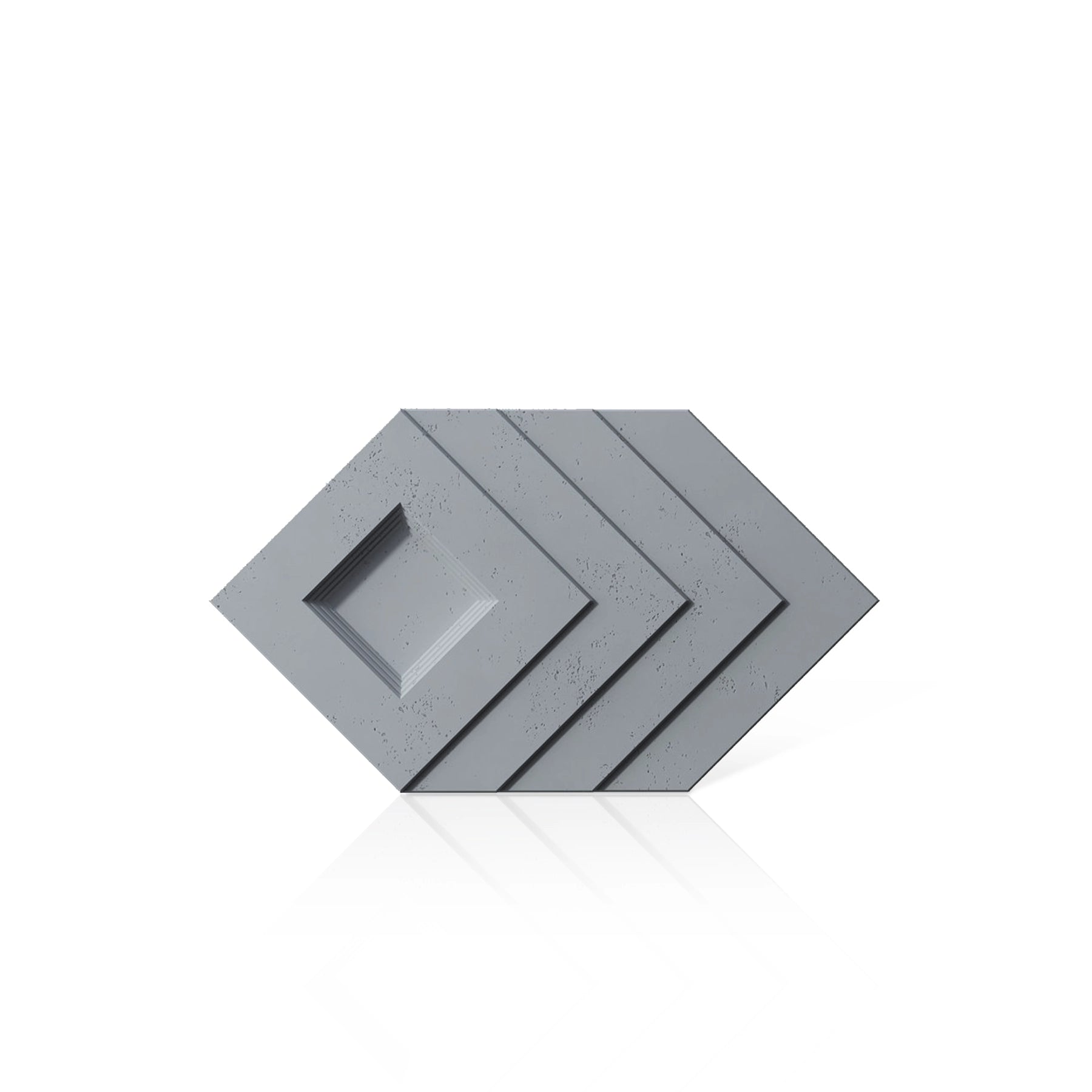 3D Concrete Wall Panels SHADOW colour swatch on white background DecorMania UK