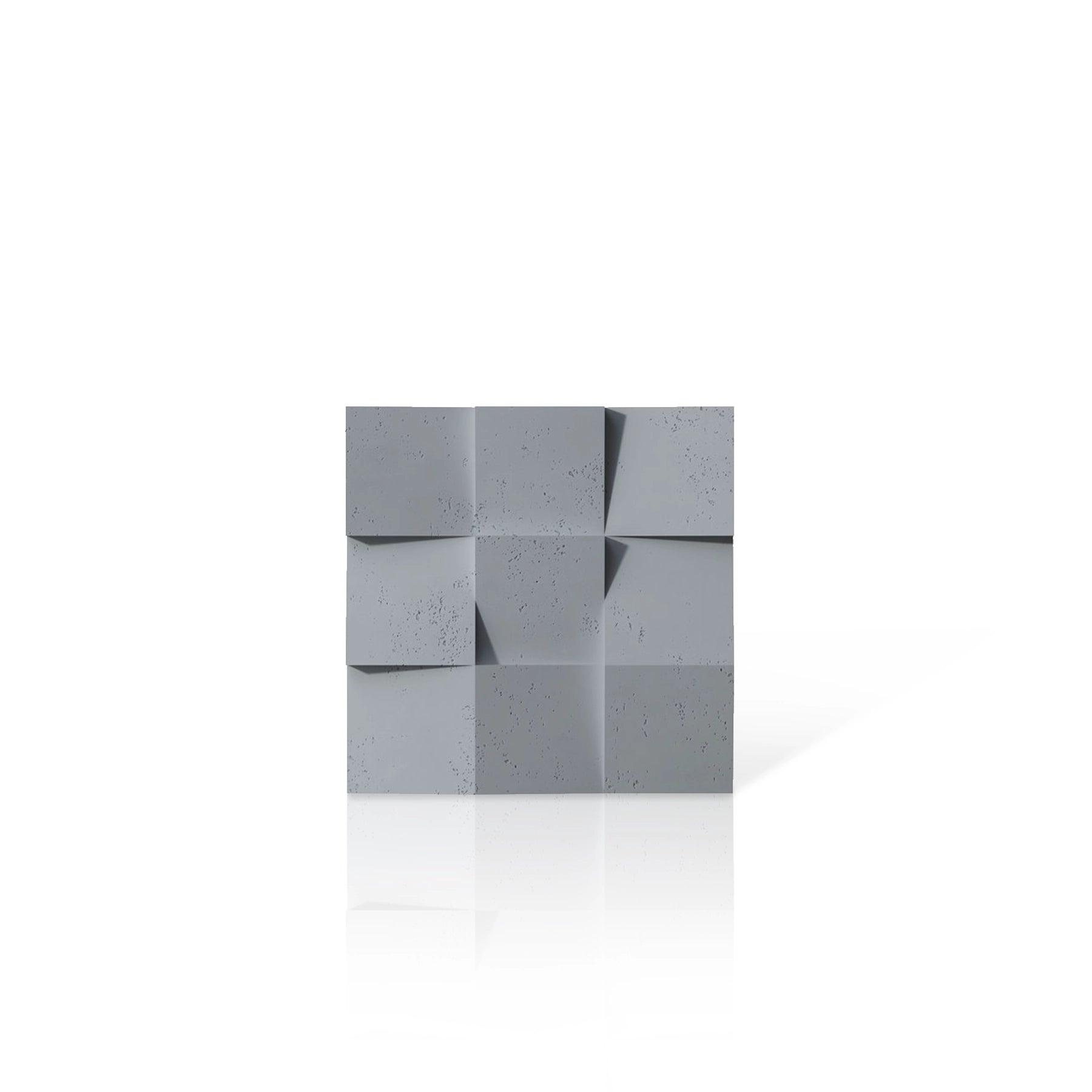 3D Concrete Wall Panels SQUARES colour swatch on white background DecorMania UK