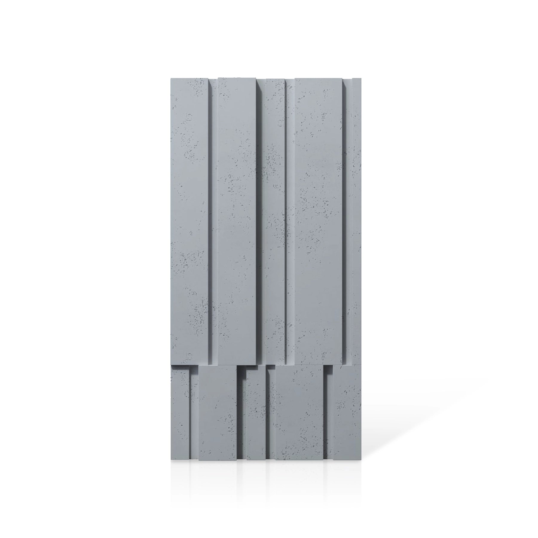 3D Concrete Wall Panels ROOFTOPS colour swatch on white background DecorMania UK