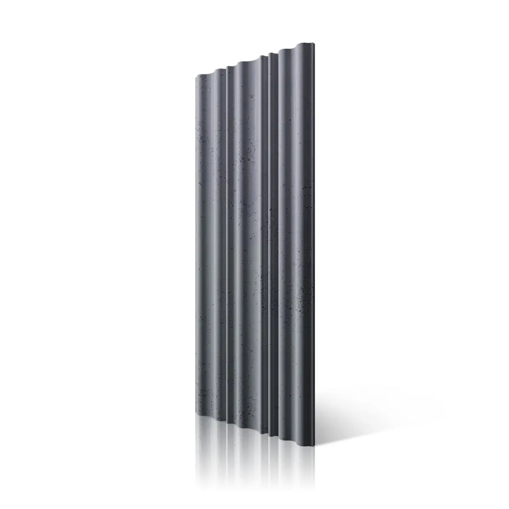 3D Concrete Wall Panels CURTAINS S96 colour on white background DecorMania UK
