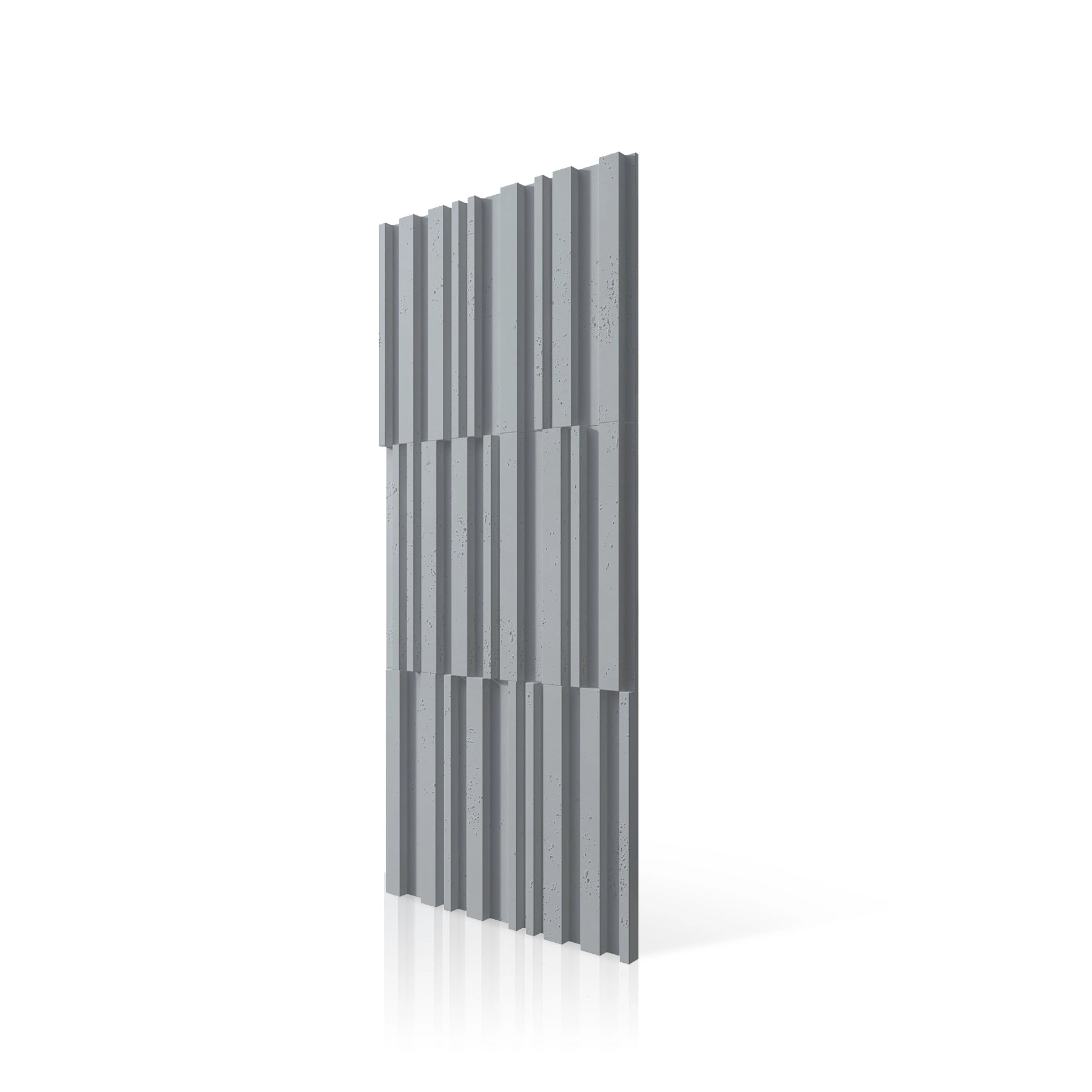 3D Concrete Wall Panels RIFT MIXED colour swatch on white background DecorMania UK