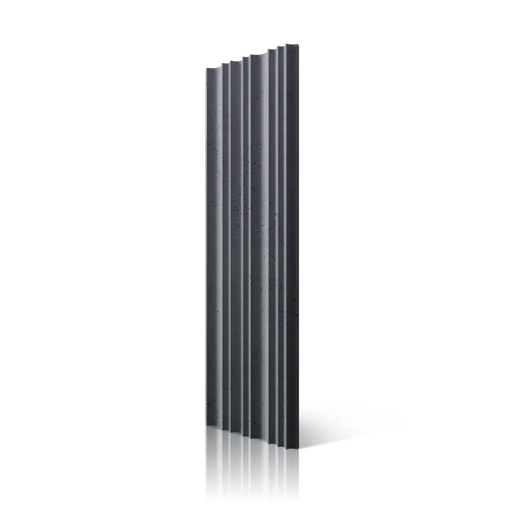 3D Concrete Wall Panels STRIPES S96 colour on white background DecorMania UK