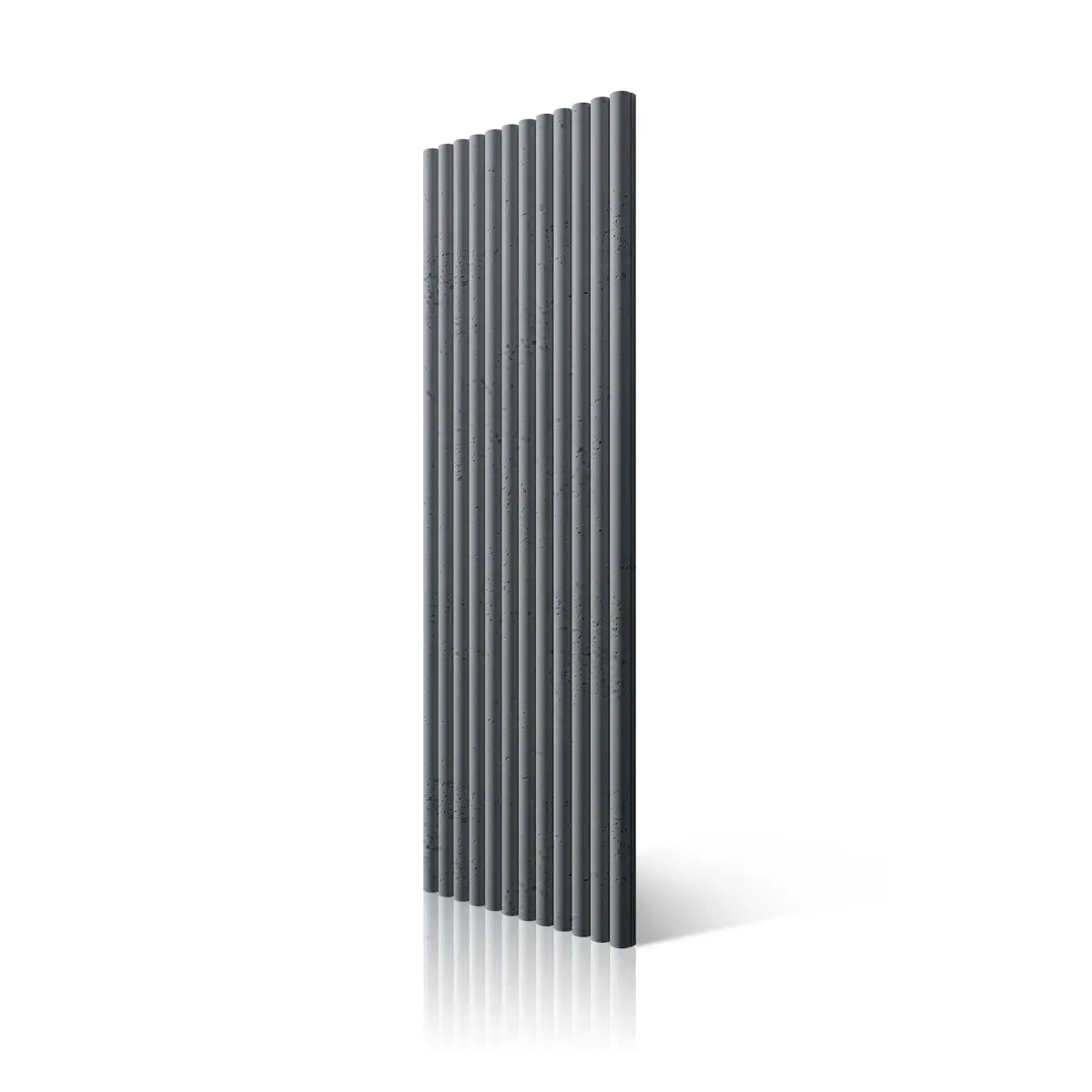 3D Concrete Wall Panels TUBES S96 on white background DecorMania UK