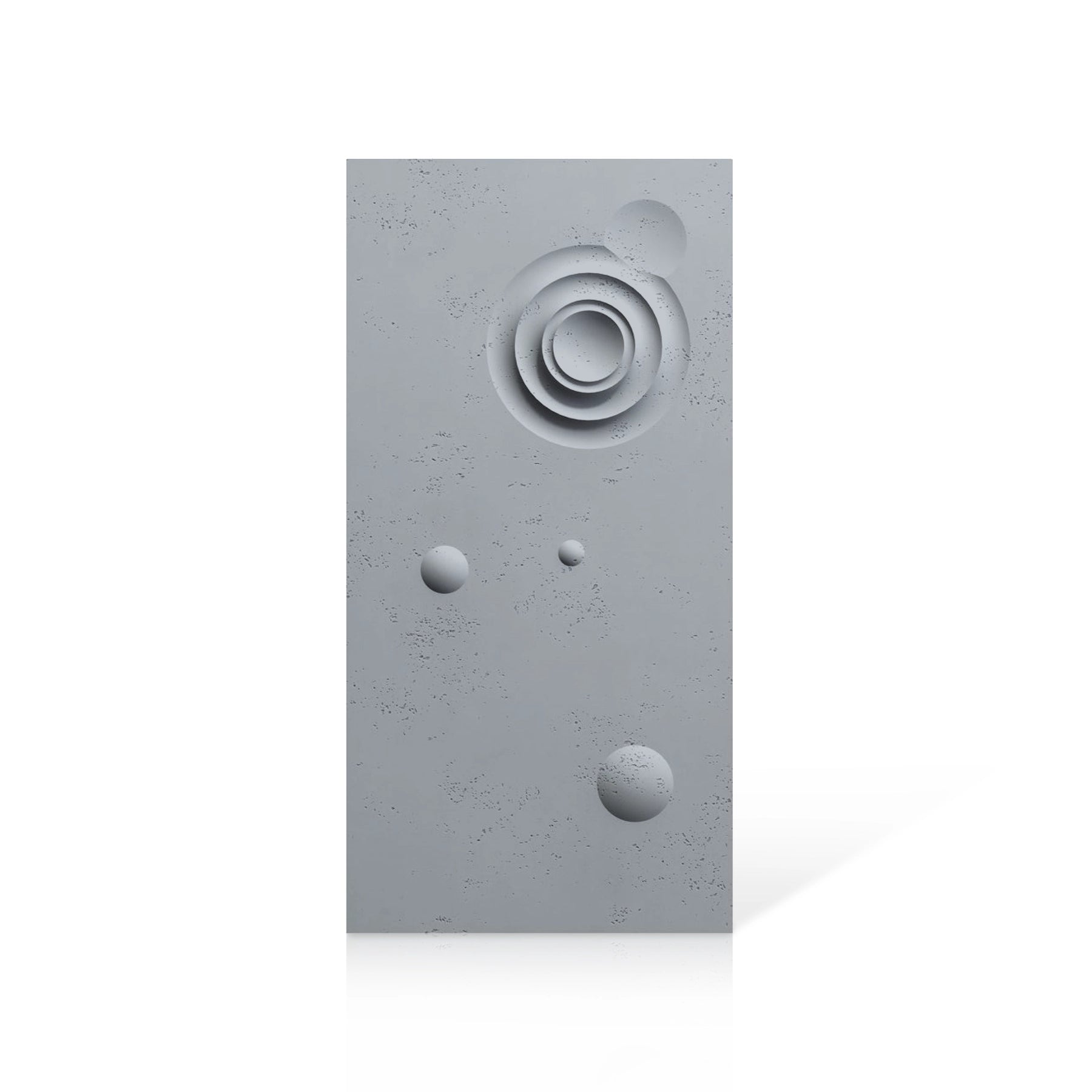 3D Concrete Wall Panels MOONS Models A&B colour swatch on white background DecorMania UK