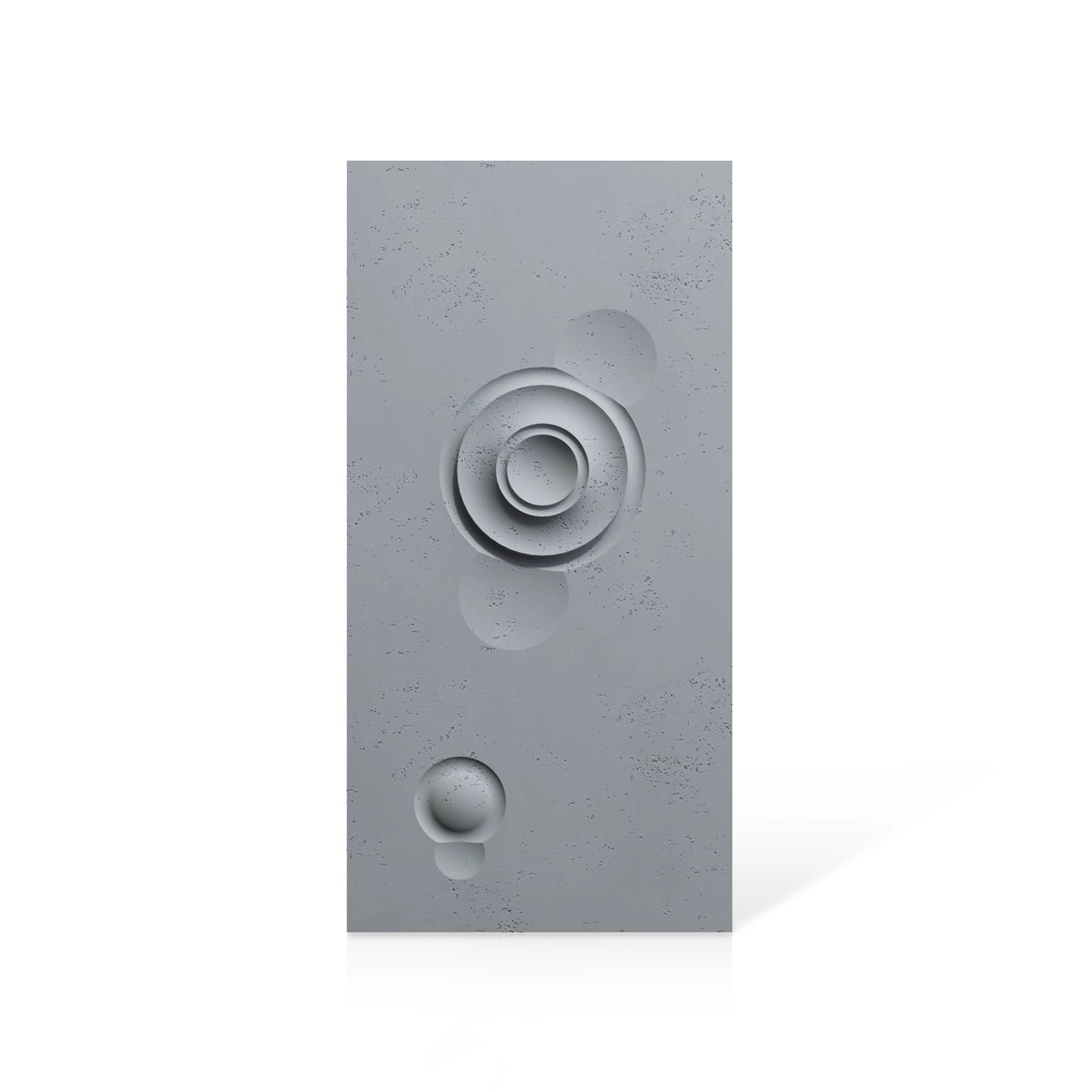 3D Concrete Wall Panels MOONS Models A&B colour swatch on white background DecorMania UK