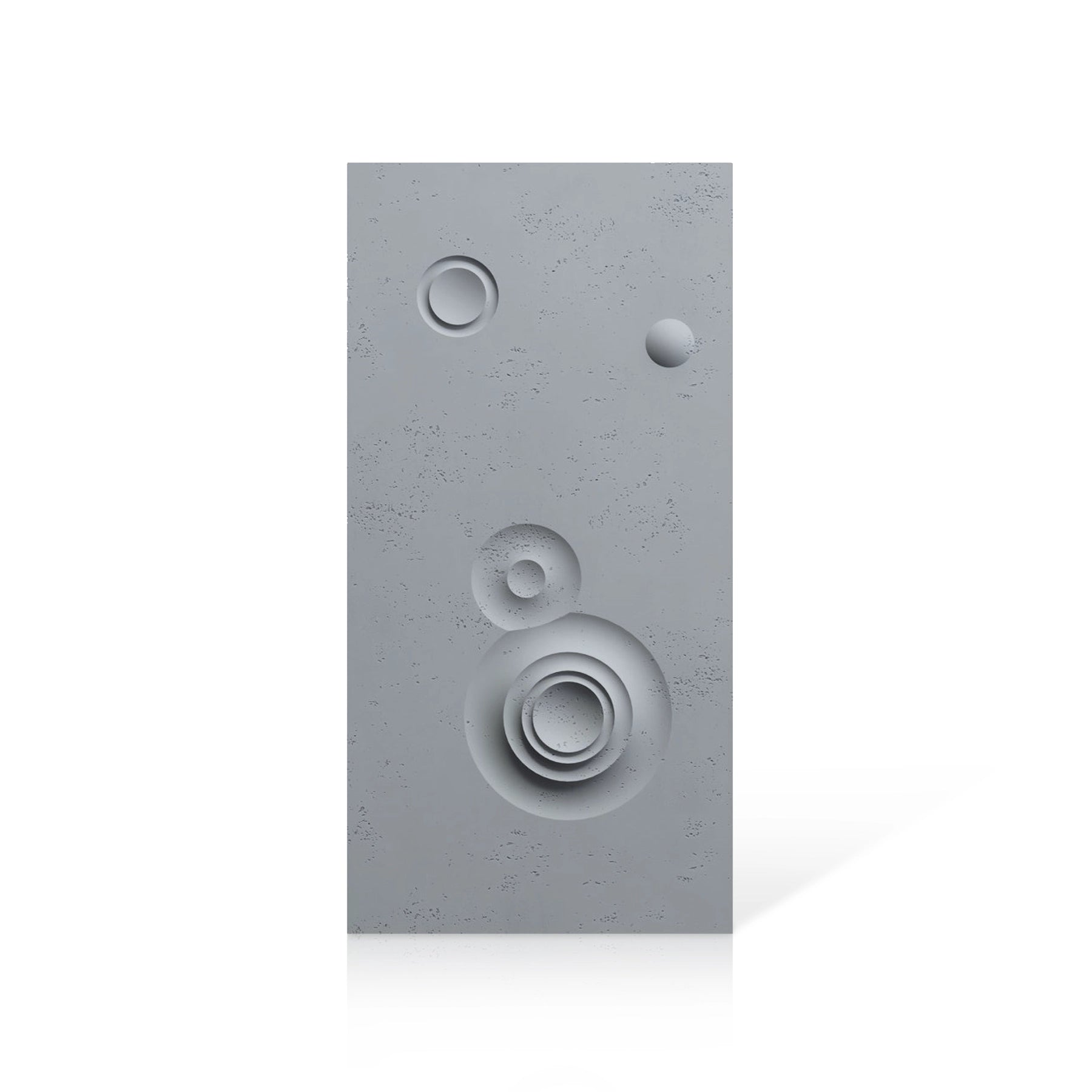 3D Concrete Wall Panels MOONS Models C&D colour swatch on white background DecorMania UK