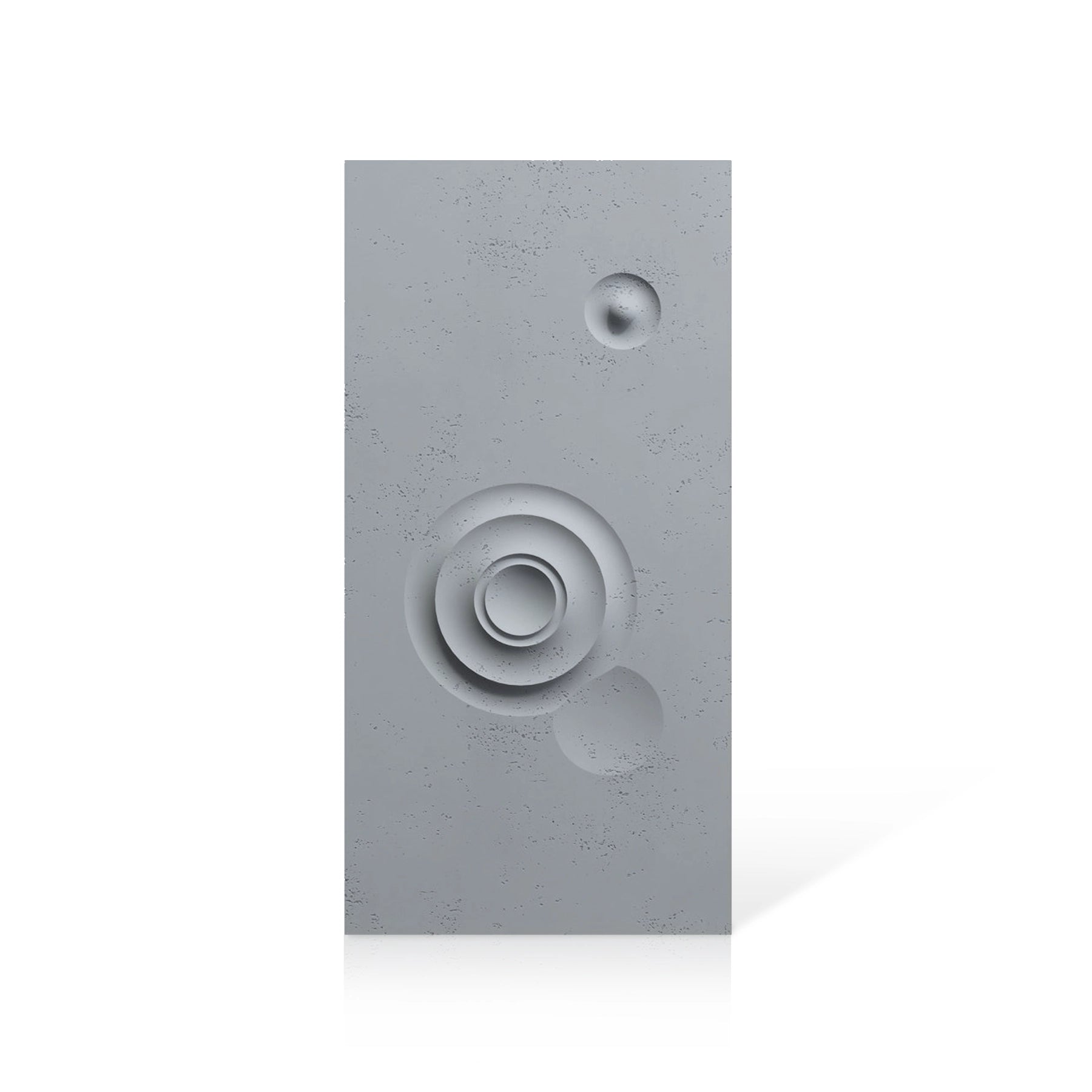 3D Concrete Wall Panels MOONS Models C&D colour swatch on white background DecorMania UK