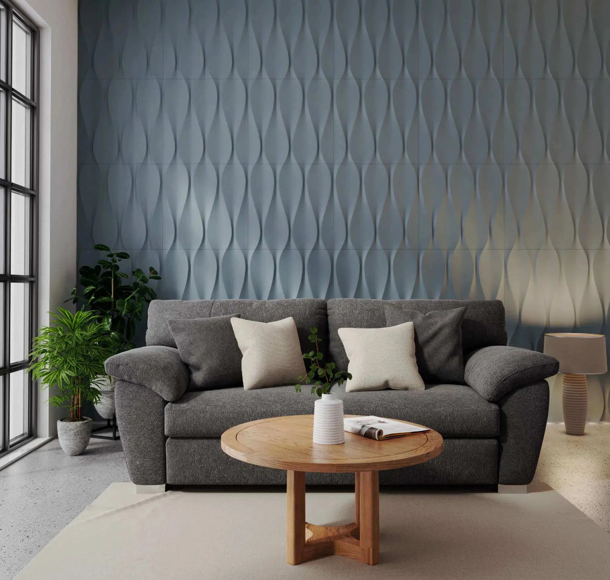 SANDGLASS 3D Decorative Wall Panels - Polystyrene in stylish interior | DecorMania UK