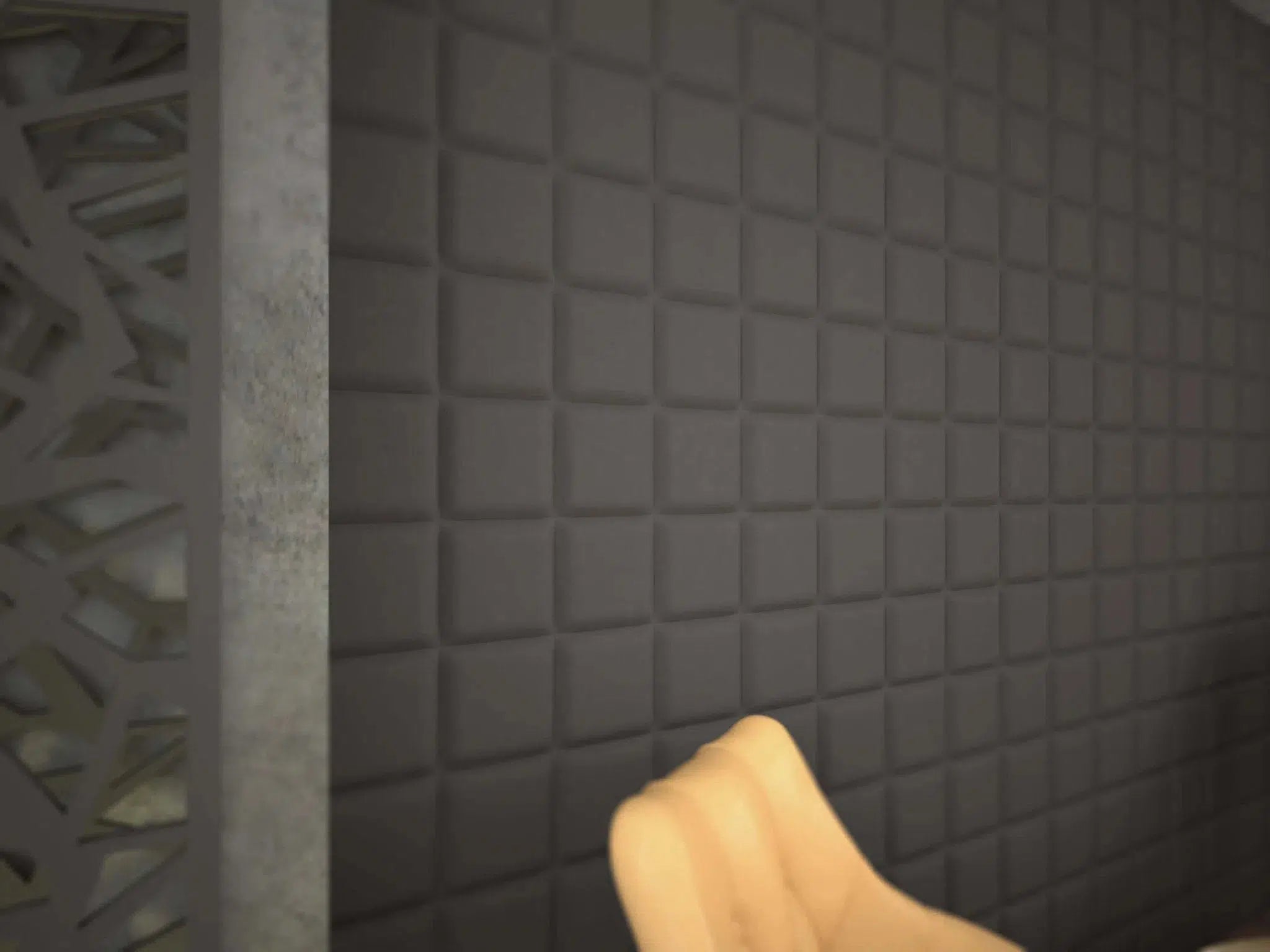 SQUARE 3D Decorative Wall Panels - Polystyrene in black style room interior | DecorMania UK