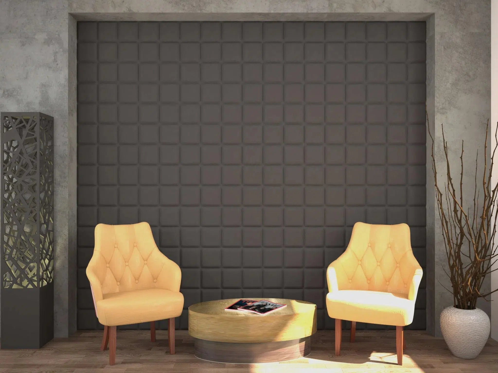 SQUARE 3D Decorative Wall Panels - Polystyrene feature wall | DecorMania