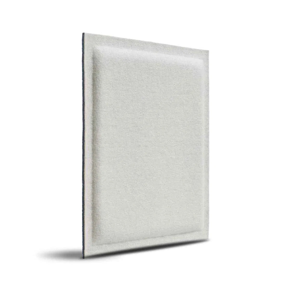 SQUARE BOLD 3D Acoustic Felt Wall Panels on white background CREAM Multipack Decormania UK