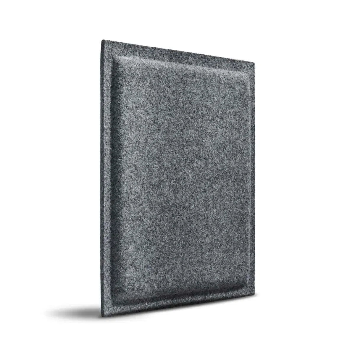 SQUARE BOLD 3D Acoustic Felt Wall Panels on white background GREY Multipack Decormania UK