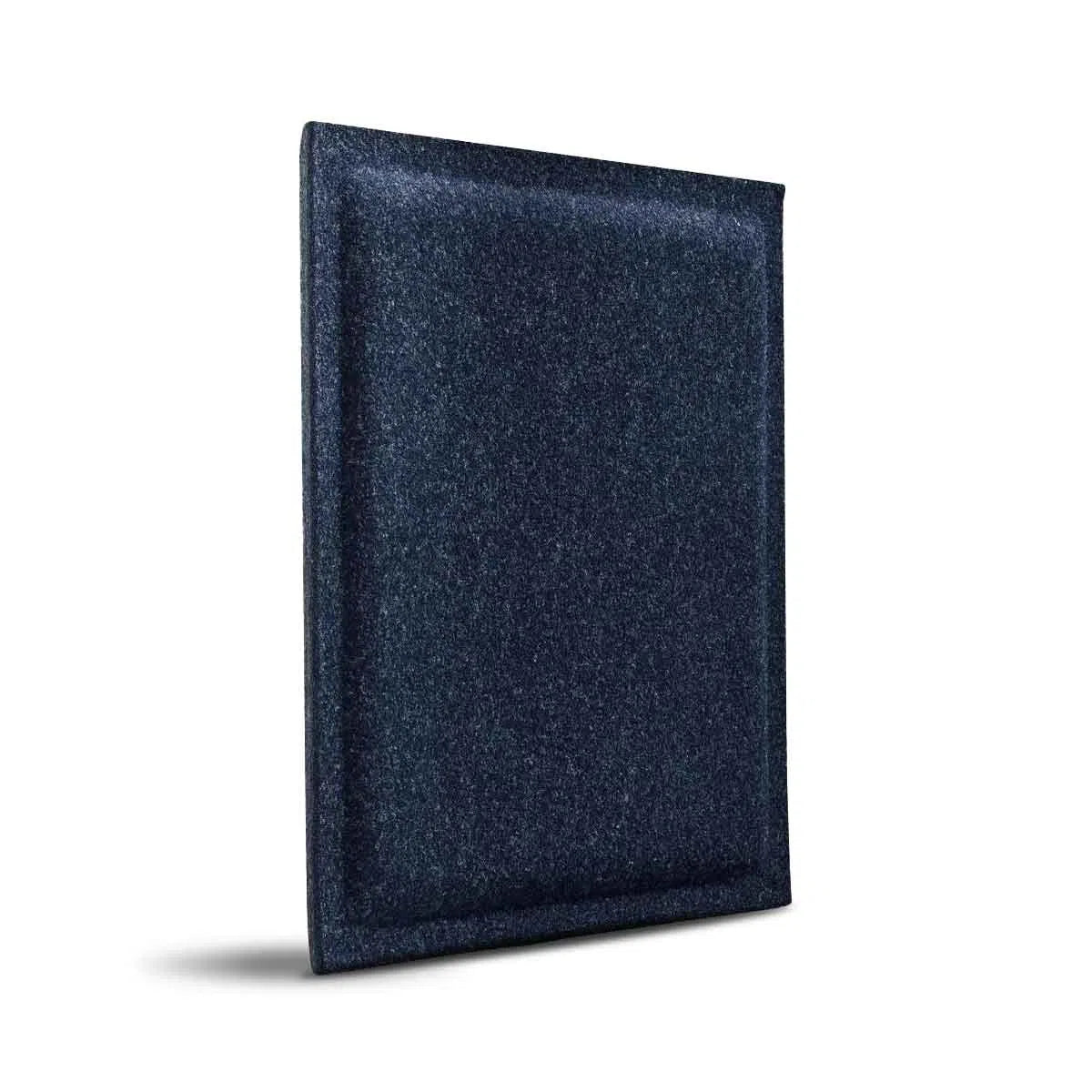 SQUARE BOLD 3D Acoustic Felt Wall Panels on white background NAVY Multipack Decormania UK