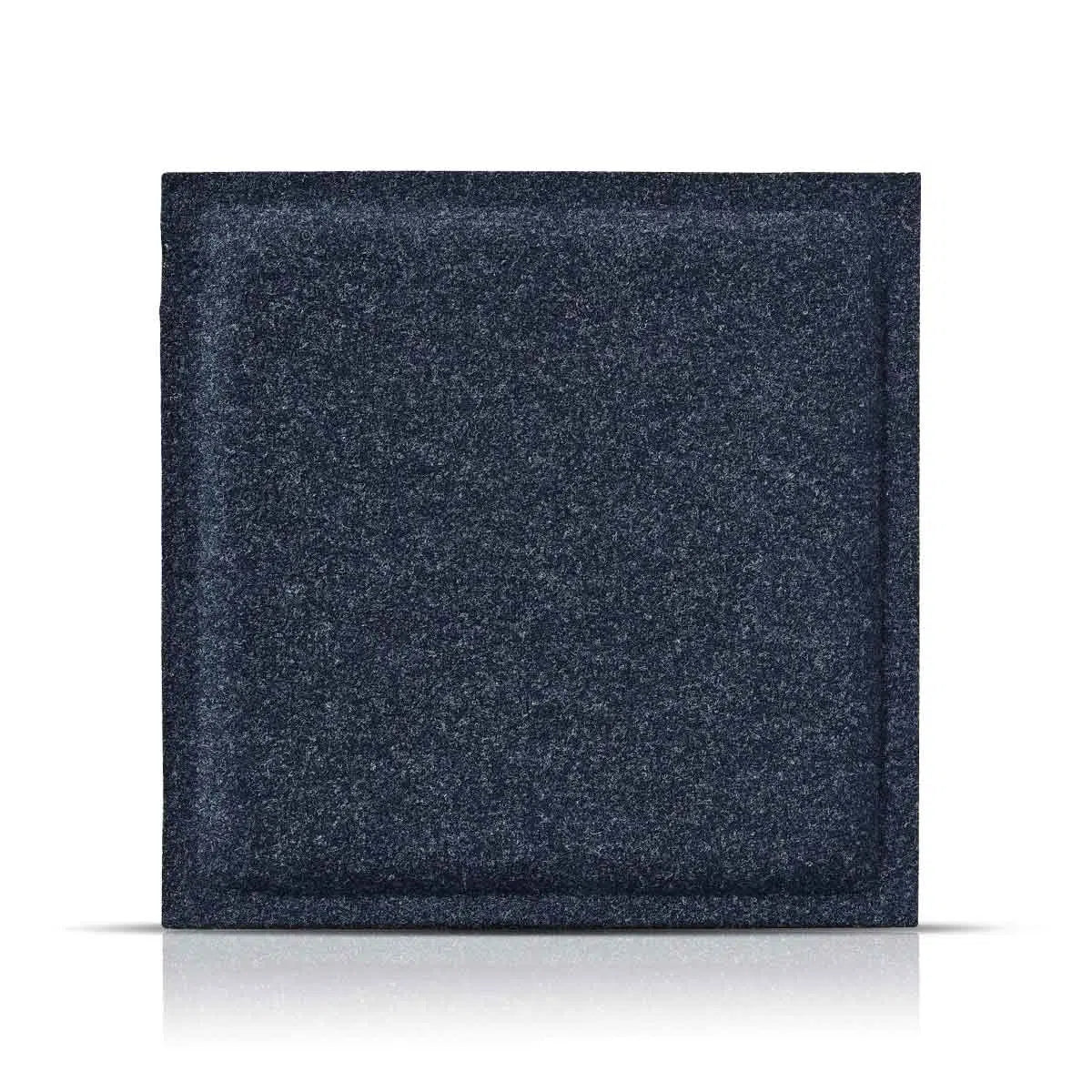 SQUARE BOLD 3D Acoustic Felt Wall Panels on white background NAVY Multipack Decormania UK