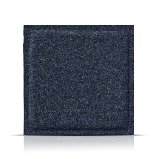 SQUARE BOLD Acoustic 3D Felt Wall Panels on white background NAVY Multipack Decormania UK