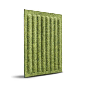 SQUARE RIFT 3D Acoustic Felt Wall Panels - OLIVE | DecorMania UK