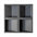 SQUARE Grey 3D Acoustic Cork wall panel - DecorMania UK