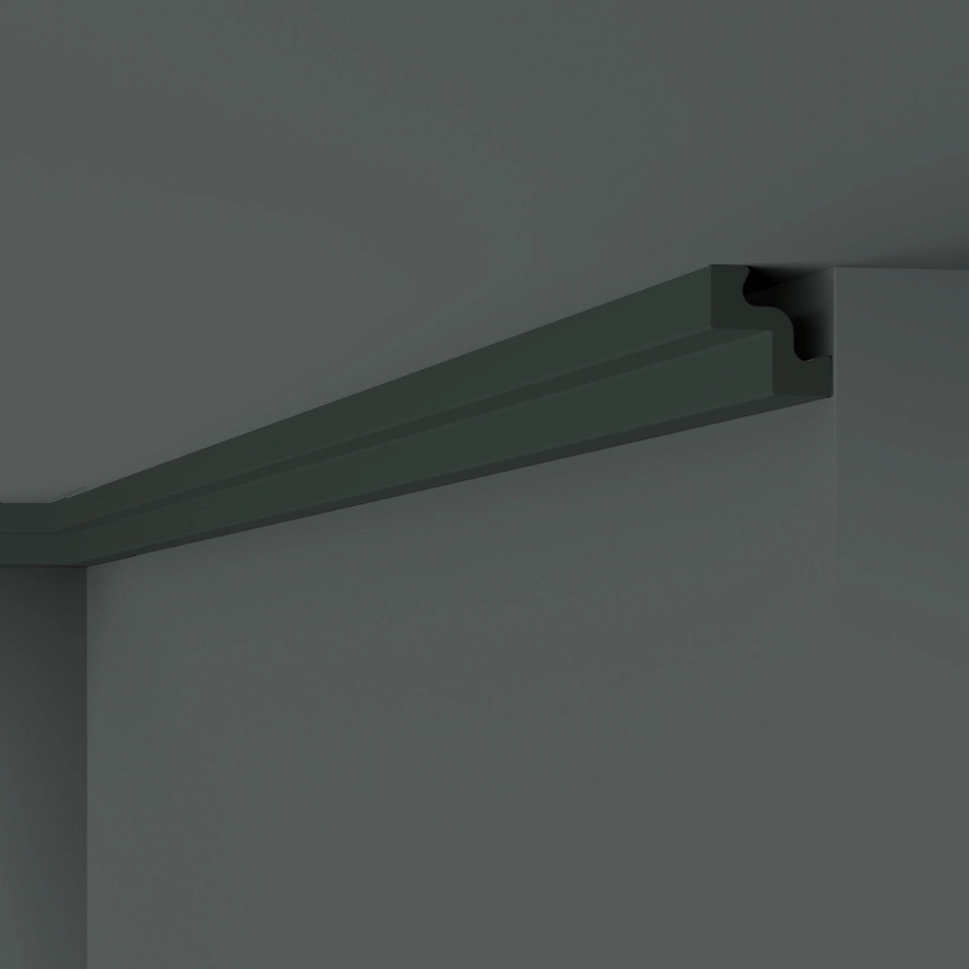 NOMASTYL® NMC 2m Ceiling Coving on plain wall and ceiling Decormania UK