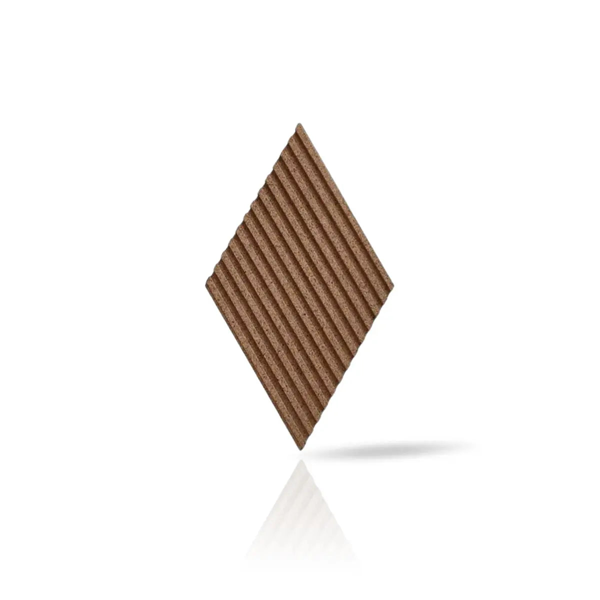 Close-up view of STRIPE - Acoustic 3D Cork Wall Panels | DecorMania UK