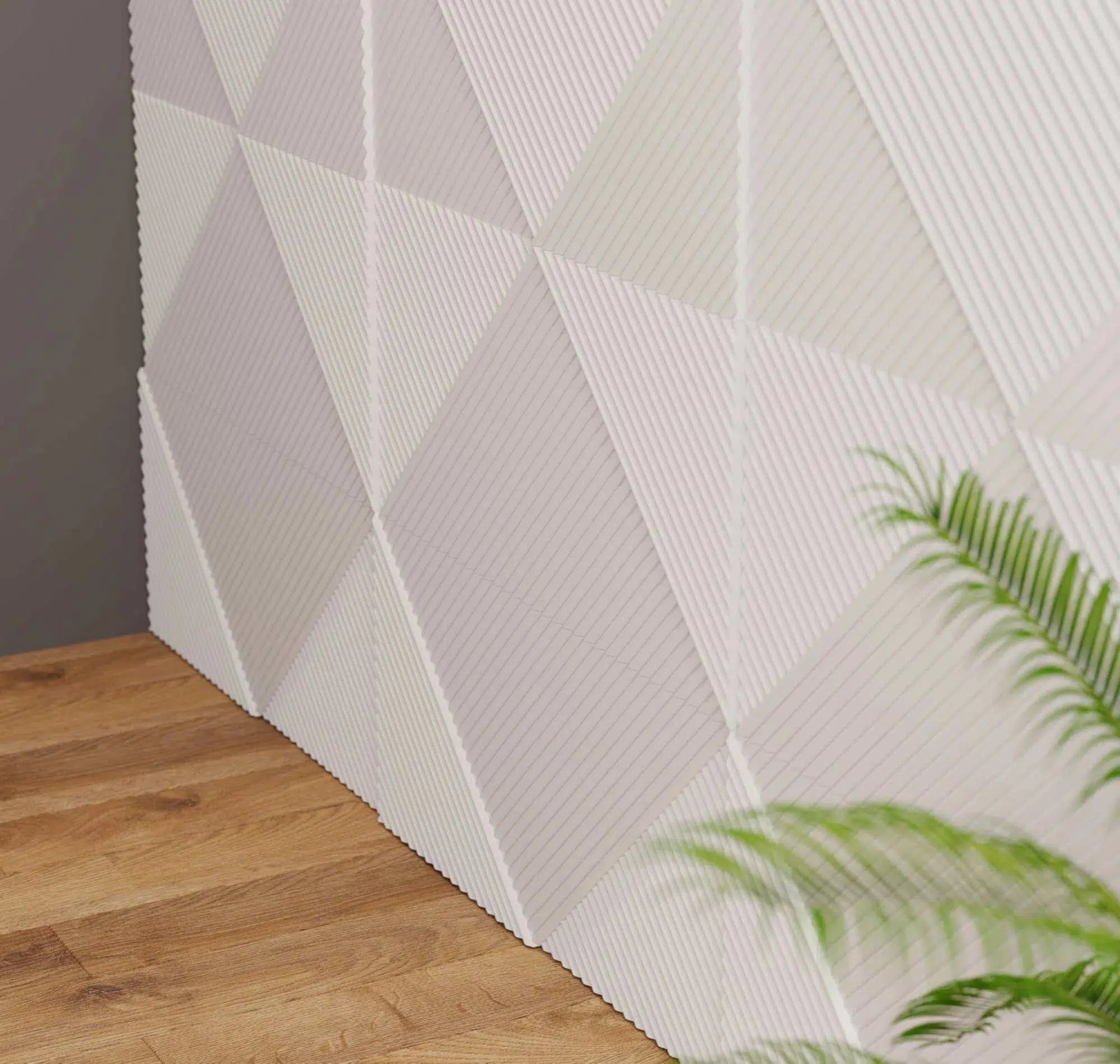 STRIPES 2 3D Decorative Wall Panels - Polystyrene feature wall closeup | DecorMania UK