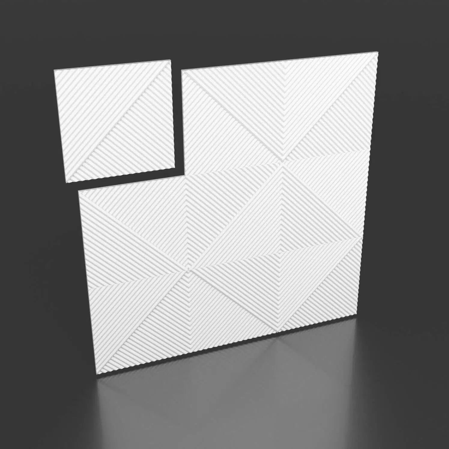 STRIPES 2 - 3D Decorative Wall Panels - Polystyrene on black background | DecorMania UK