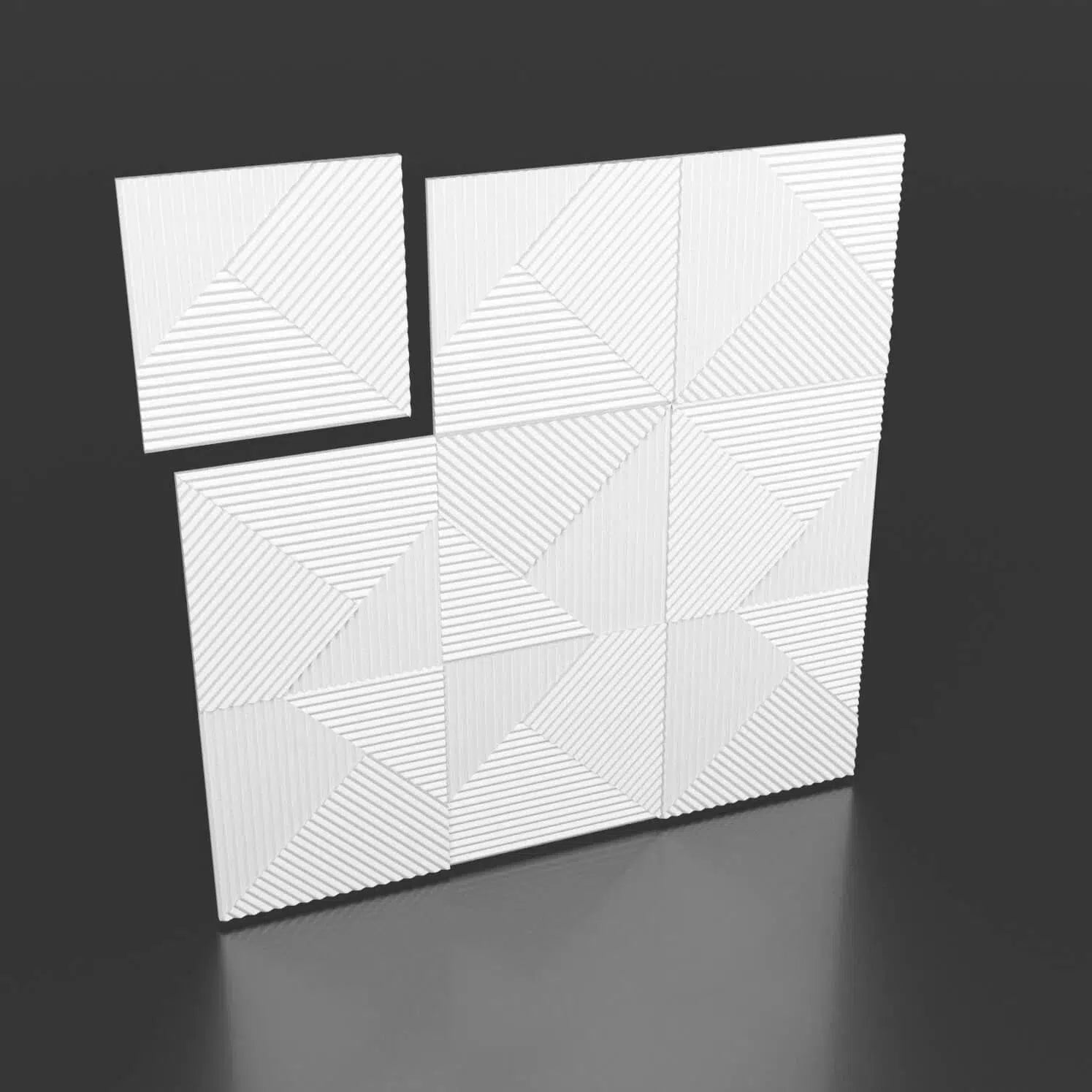 STRIPES 3D Decorative Wall Panels - Polystyrene on black background | DecorMania UK