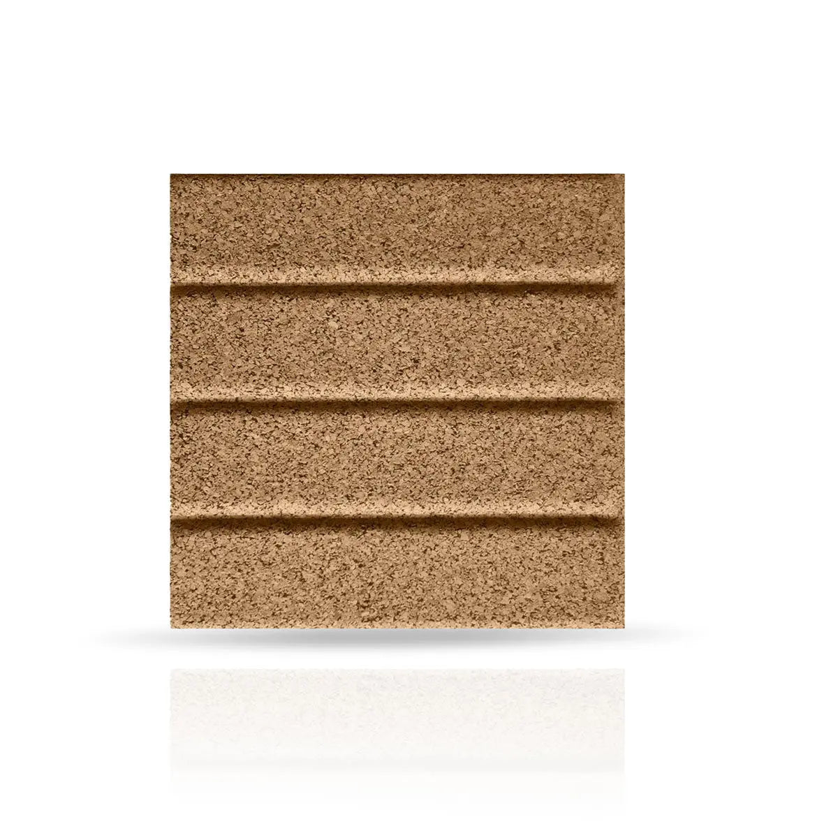 STRIPES 3D Cork Acoustic Wall Panels - box of 4 on white background DecorMania UK