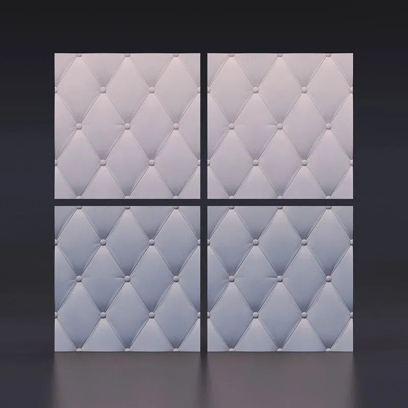 Close up view of 3D Gypsum Wall Panels model soft buttons | DecorMania UK