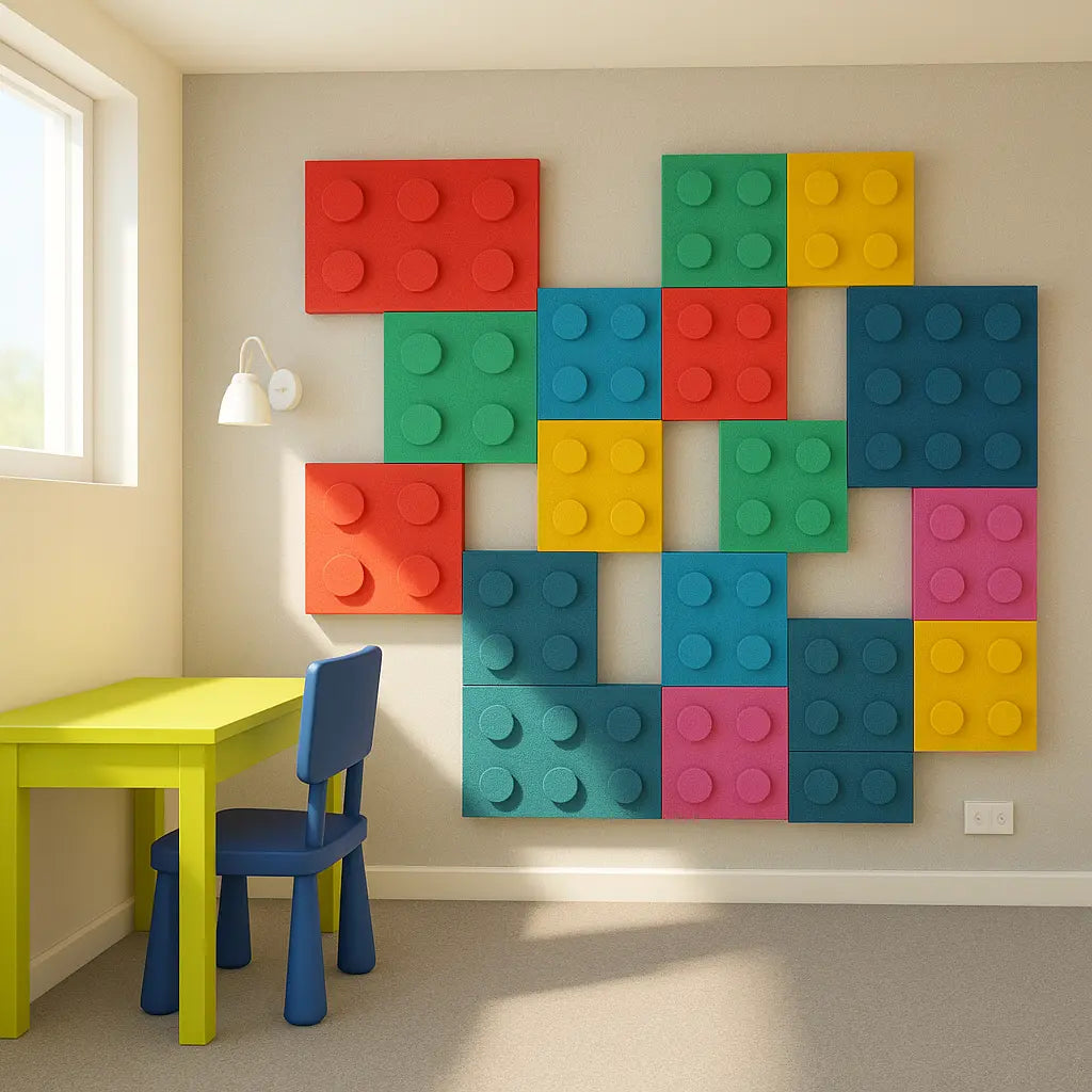 Soft Foam Wall Panels - BUILDING BLOCKS For Kids in cozy interior DecorMania UK