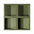 SQUARE 3D Acoustic Cork Wall Panels sample in a green color | DecorMania UK