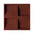 SQUARE 3D Acoustic Cork Wall Panels sample in a maroon color | DecorMania UK