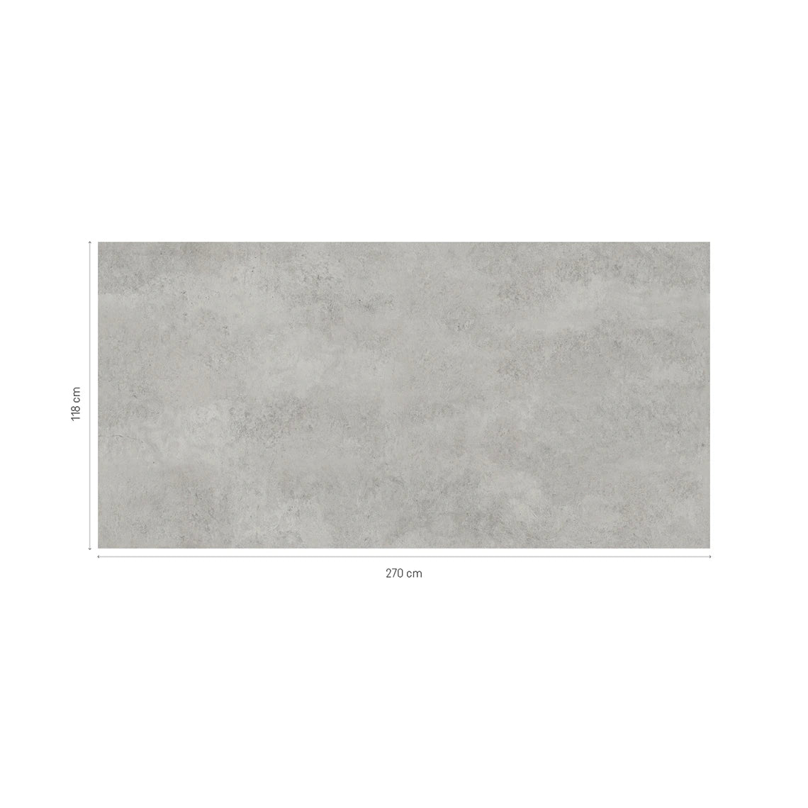 Grey Stone wall panel dimensions 270 cm x 118 cm