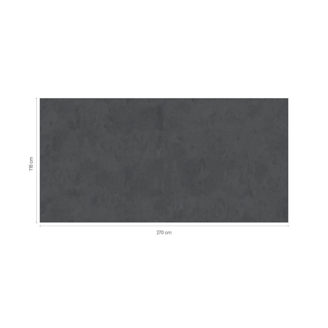 Stone Anthracite wall panel shown with dimensions of 270 × 118 cm
