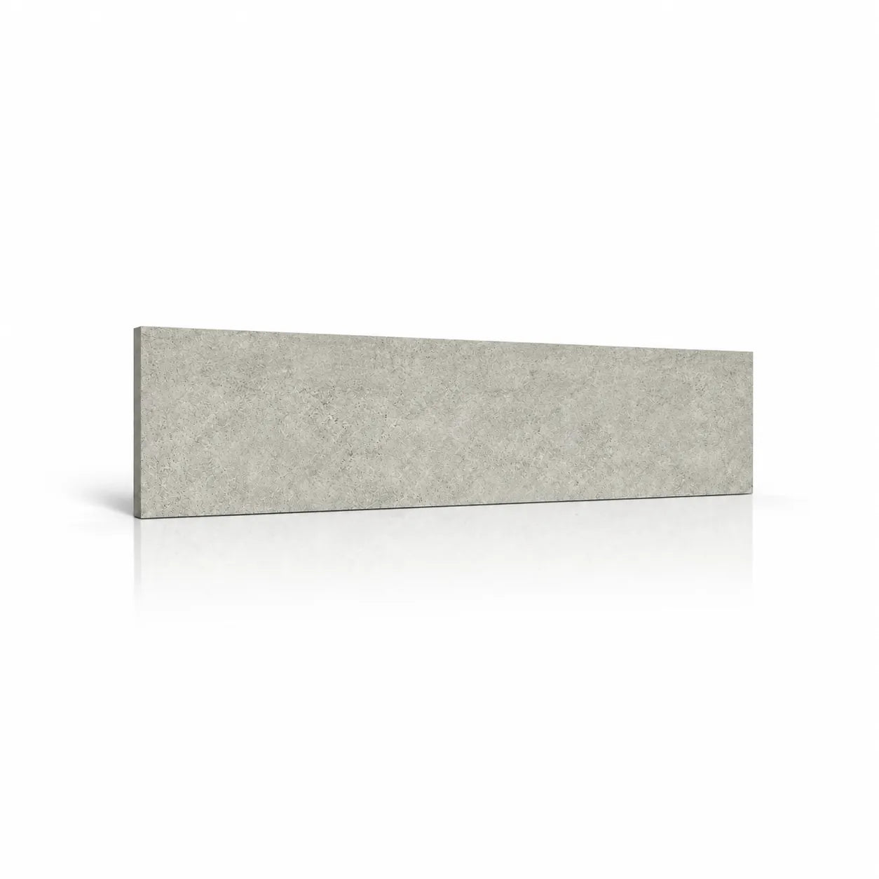Stone Moon decorative wall panel with a light grey stone texture on a white background with a soft reflection