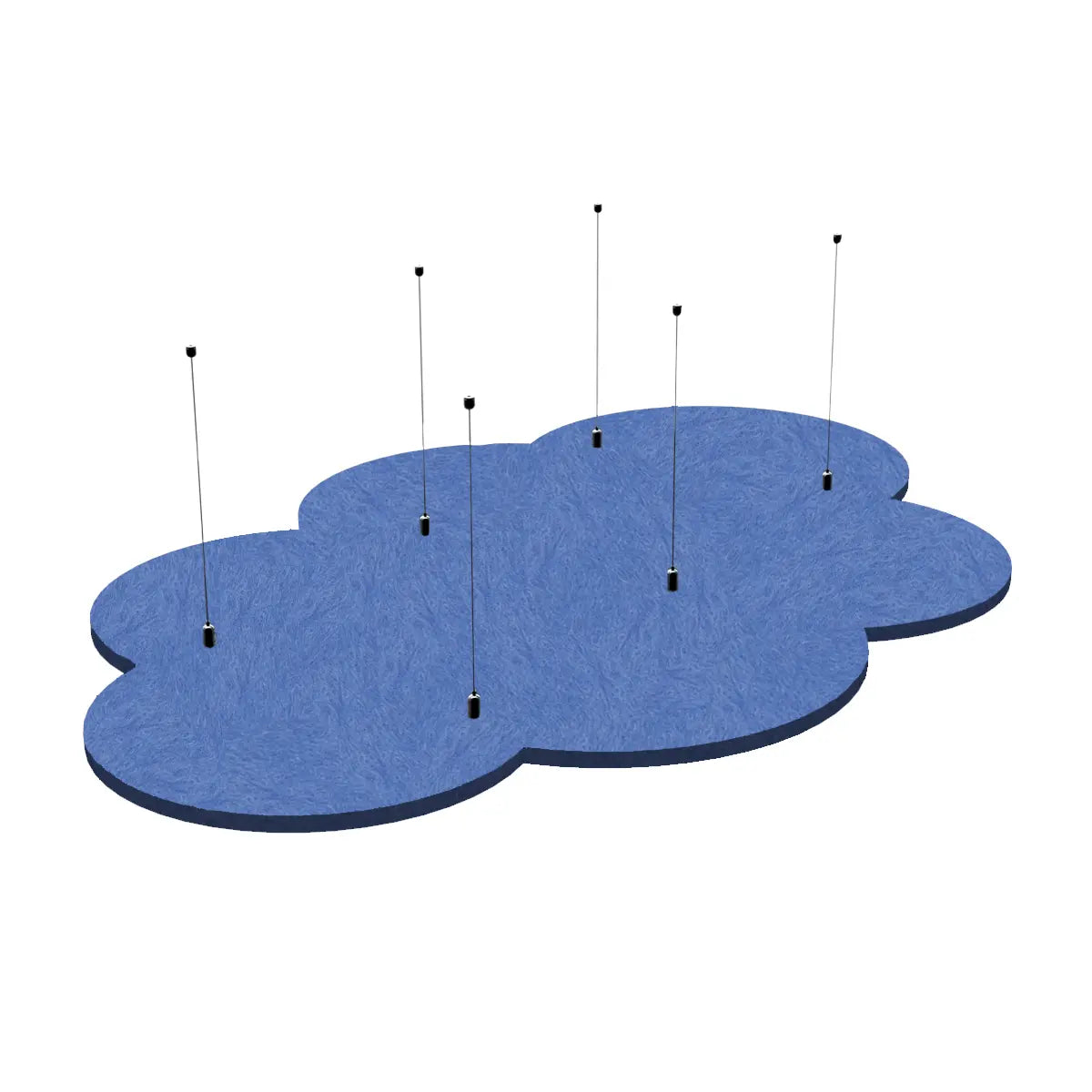 Suspended Ceiling Panels - Acoustic Felt CLOUD L azure swatch on white background Decormania UK