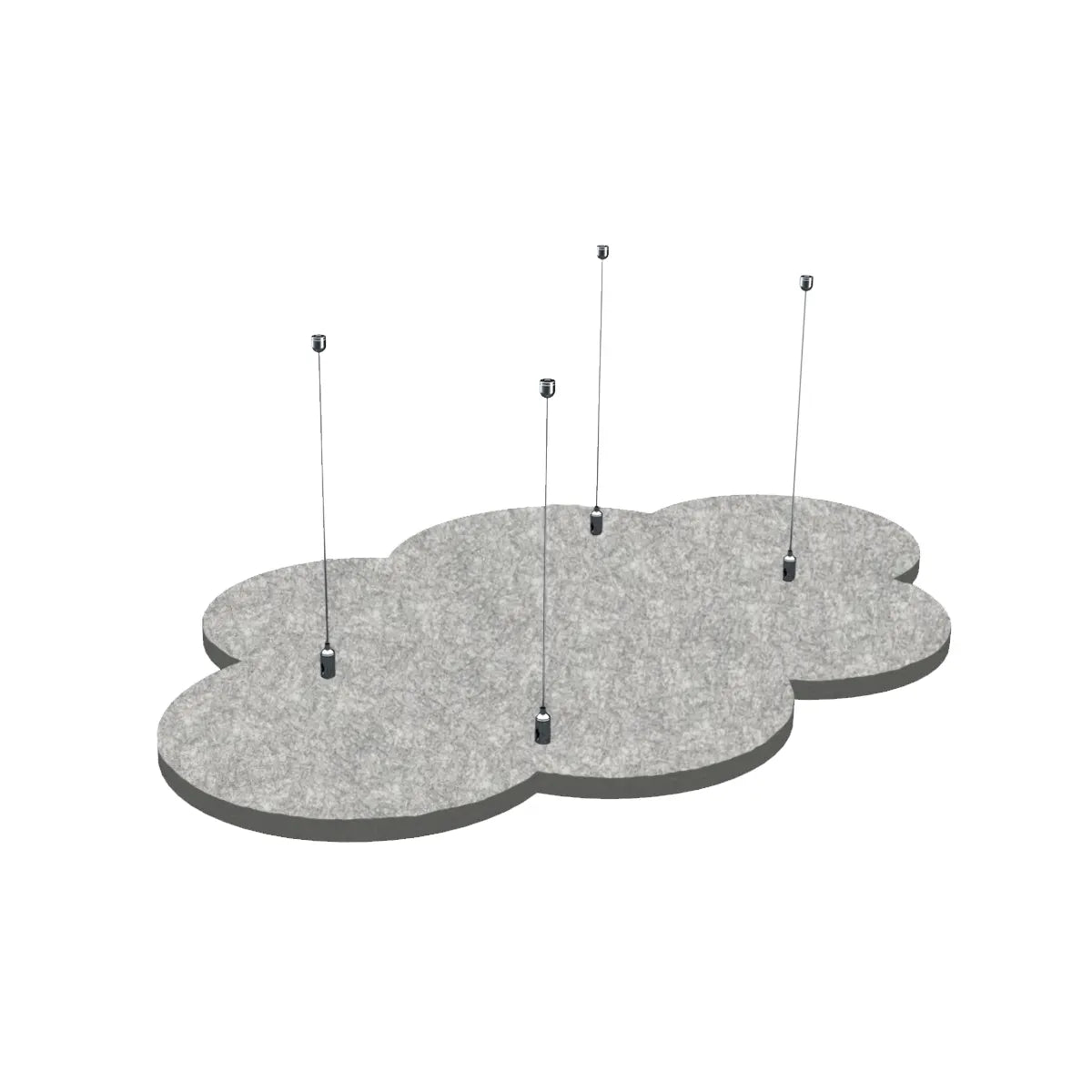 Suspended Ceiling Panels - Acoustic Felt CLOUD M on white background Decormania UK