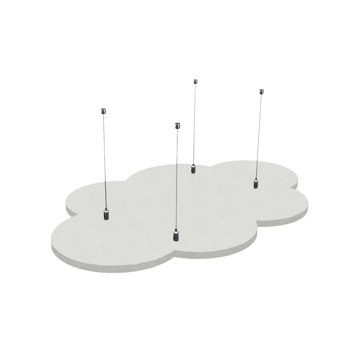 Suspended Ceiling Panels - Acoustic Felt CLOUD M on white background Decormania UK