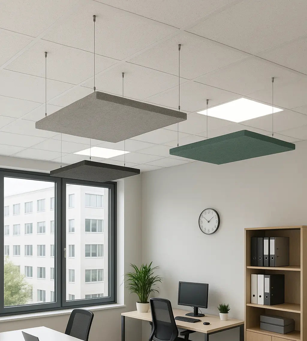 Suspended Ceiling Panels - Acoustic Felt RECTANGLE in office interior DecorMania UK