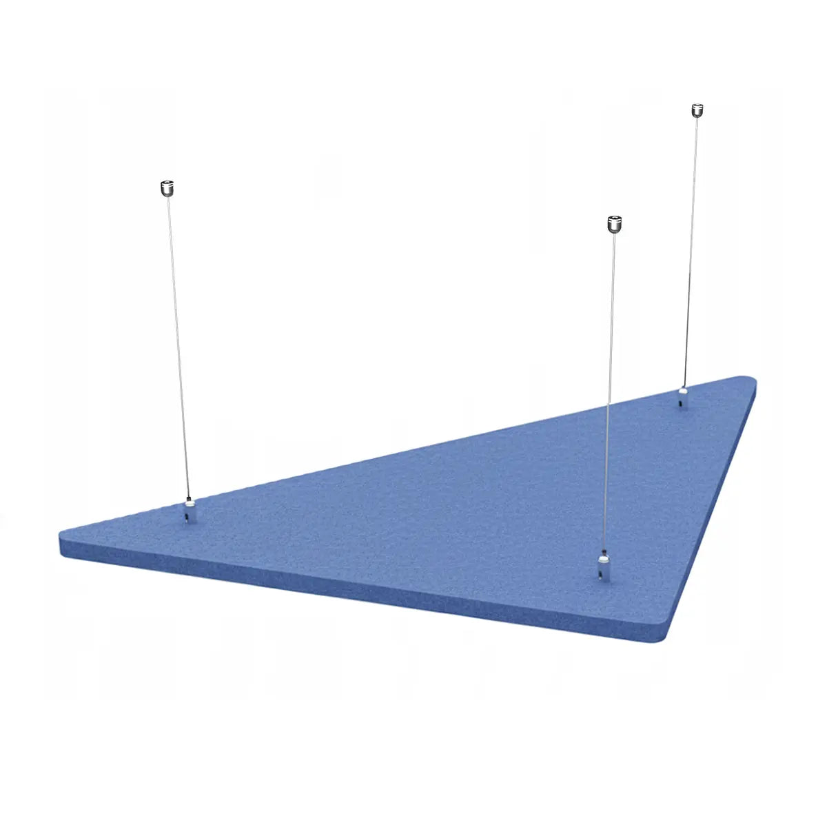 Suspended Ceiling Panels - Acoustic Felt TRIANGLE azure on white background Decormania UK