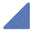 Suspended Ceiling Panels - Acoustic Felt TRIANGLE azure on white background Decormania UK