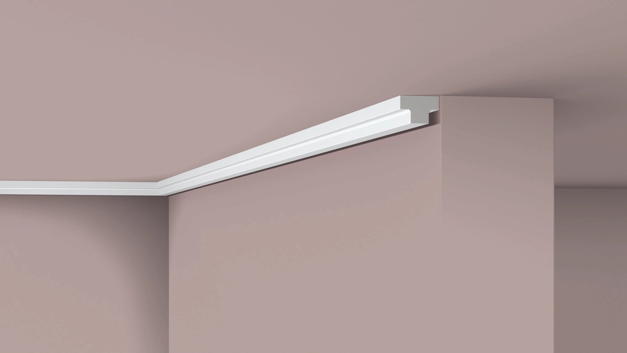 NOMASTYL® NMC 2m Ceiling Coving on plain wall and ceiling Decormania UK