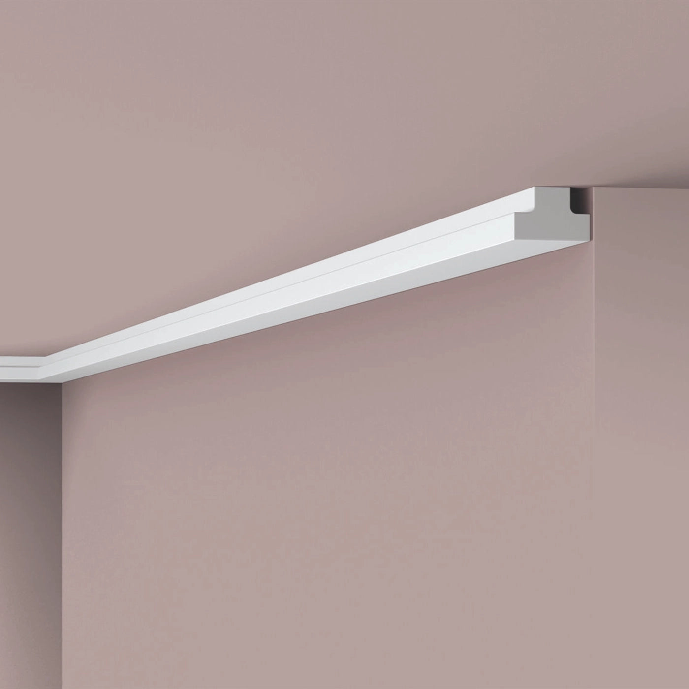 NOMASTYL® NMC 2m Ceiling Coving on plain wall and ceiling Decormania UK