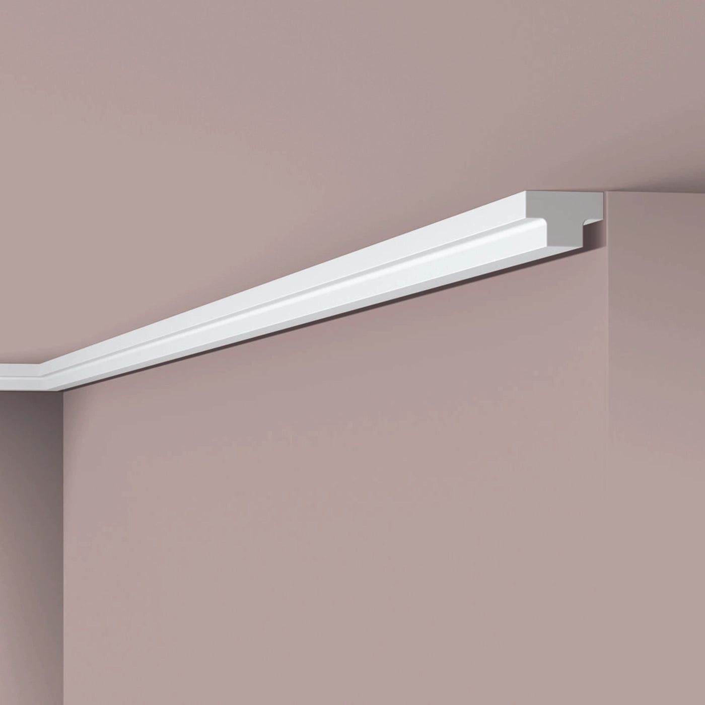 NOMASTYL® NMC 2m Ceiling Coving on plain wall and ceiling Decormania UK