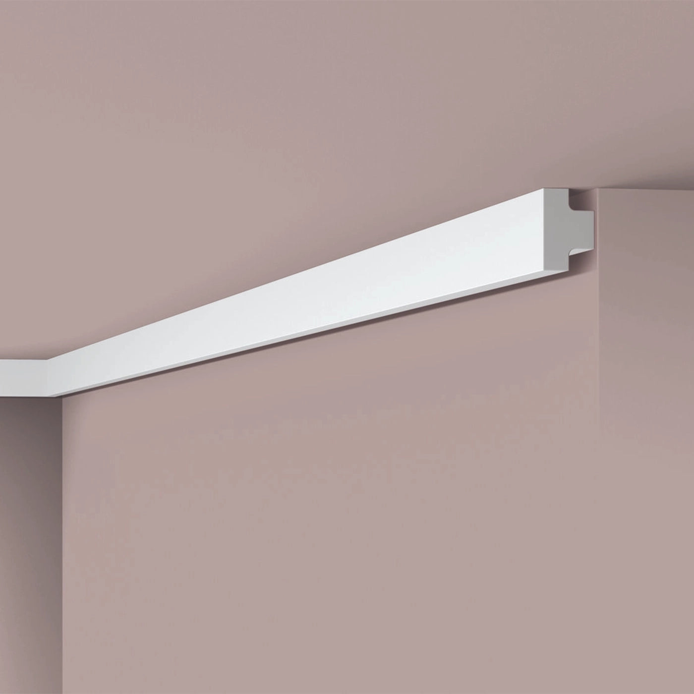 NOMASTYL® NMC 2m Ceiling Coving on plain wall and ceiling Decormania UK