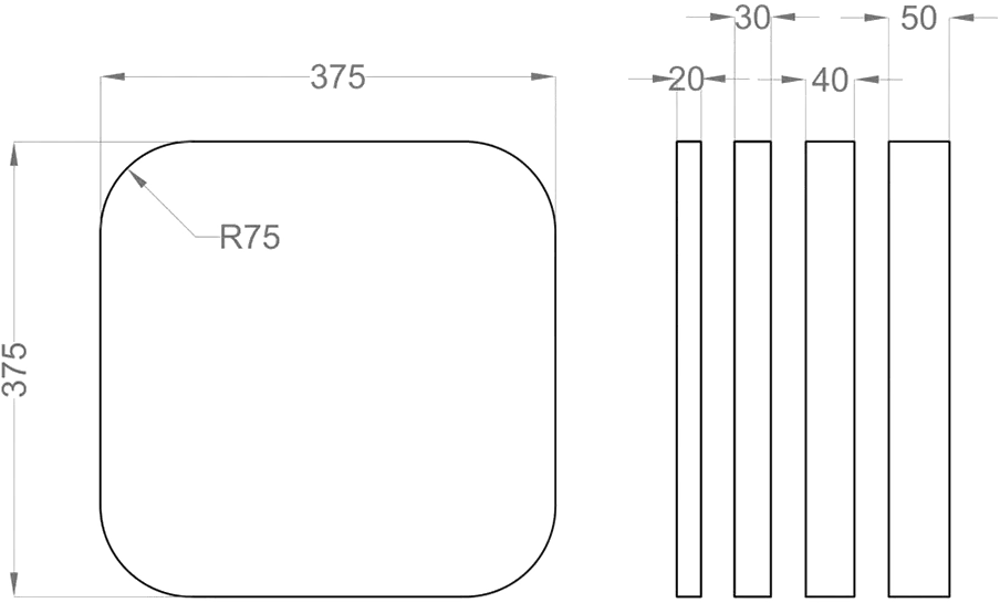 TELE M Soft Acoustic Wall Panels dimensions Decormania UK