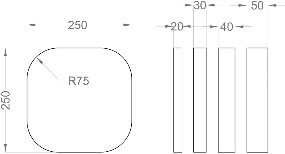 TELE S Soft Acoustic Wall Panels dimensions Decormania UK