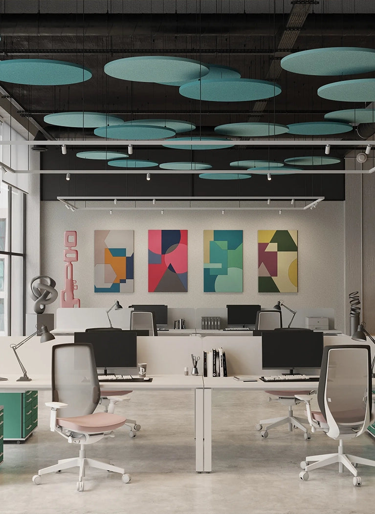 Dot AIR Acoustic Suspended Ceiling Panel in office interior Decormania