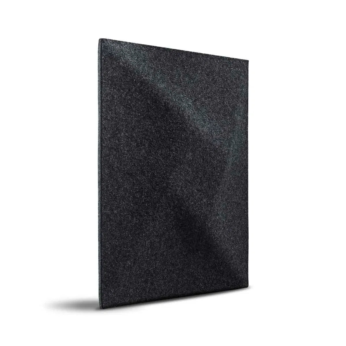 TWIST 3D Acoustic Felt Wall Panels on white background BLACK Multipack Decormania UK