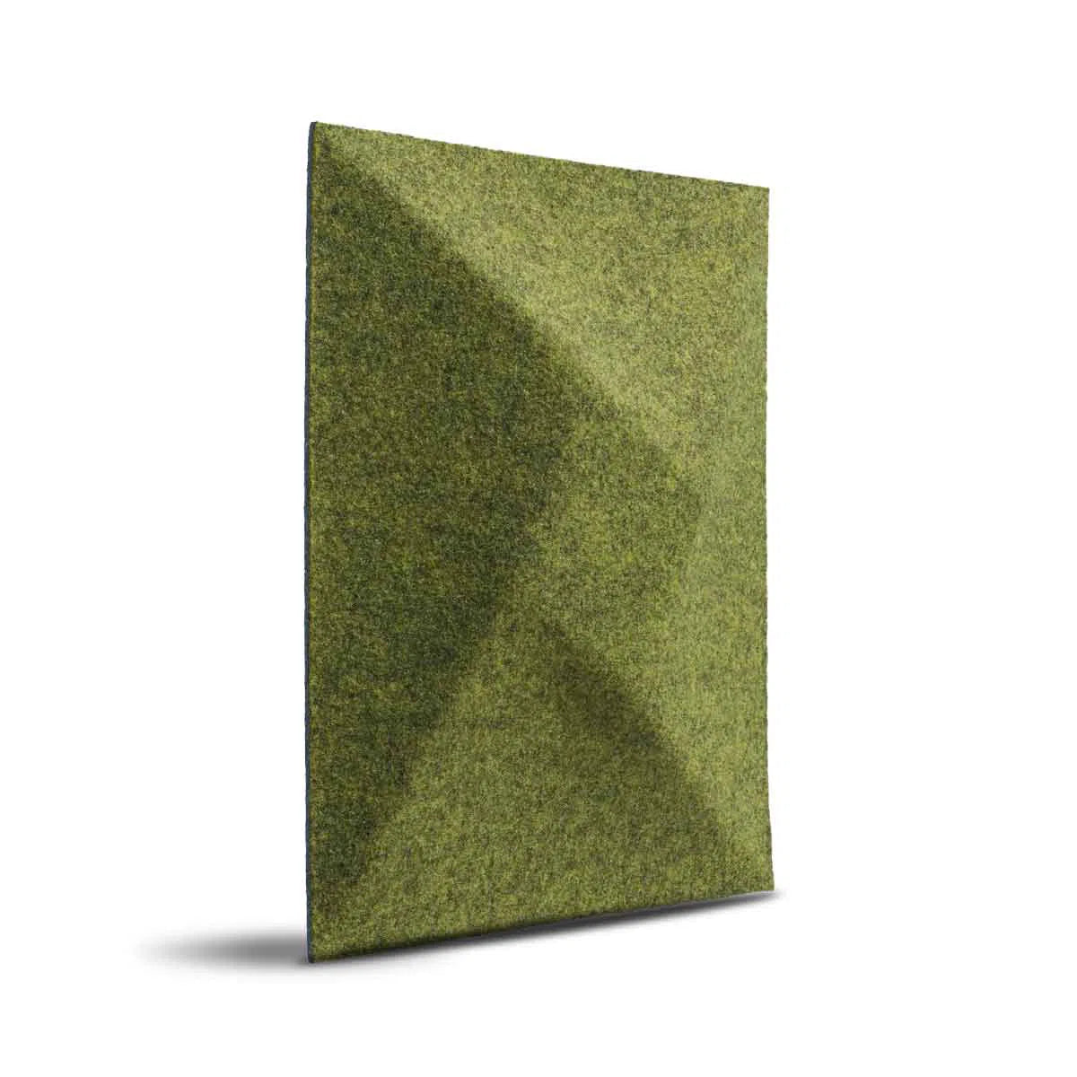 TWIST 3D Acoustic Felt Wall Panels on white background OLIVE Multipack Decormania UK